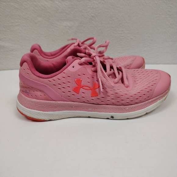 Under Armour Charged Impulse Running Shoe Women's 5.5Y Pink Sneaker - Picture 3 of 13